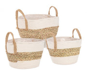 4x Set3 Cesta 2M Alyce A Bianco-Naturale