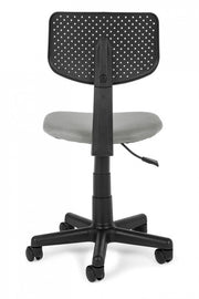 Silla de oficina pequeña con ruedas grises