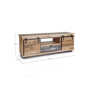 Mueble Bajo 2 Puertas 1 Cajón Tudor cm 130x40x50h