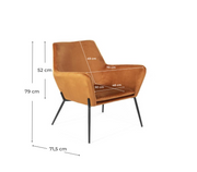 Poltrona en Velluto 70x71,5x79 cm