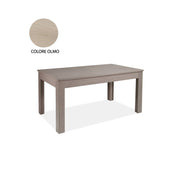 Mesa extensible en madera de melamina color olmo 160-320x90 cm