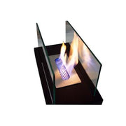 Caminetto decorativo a bioetanol negro 355 x 180 x 205 mm