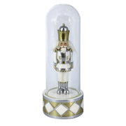 Soldado resina campana cristal blanco cm10x10h26