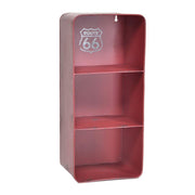 Estante bristol metal rojo rectangular 3 estantes cm19,5x15h44,5