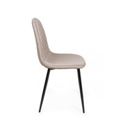 Silla de comedor en polipiel Tortora AMANDA 45x54x h87 cm