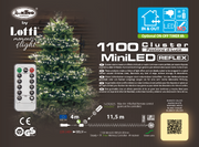 Cadena led blanco cálido 1100 MiniLED 11.5m