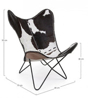 Búfal búfalo búfalo en cuero 68x70x93h cm