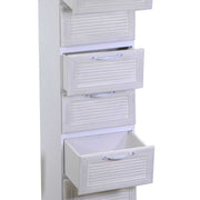 Mueble madera 5 cajones liverpool blanco cm29x23h81