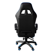Gaming Cheale en Frop from Office Reflinable con Puggest Blue y Negro 64x53x H123/133 cm