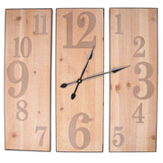 Reloj madera natural cm60x60x3