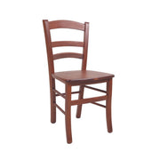 Silla Venezia de nogal en madera maciza de haya