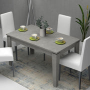 Mesa extensible Cemento MEGARON 120 - 160X80 cm