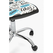 Silla de oficina Young Hello acero polipiel 42,5 x 40 x 87 cm