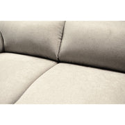 Sofá Alenda 3 plazas beige con patas cuadradas