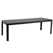 Mesa extensible rectangular de aluminio Claveland antracita