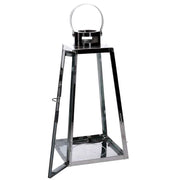 Farol cuadrado metal plata 1-3 cm20,5x20h47