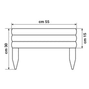 Valla de madera 55 x 30cm para plantas Vampiro