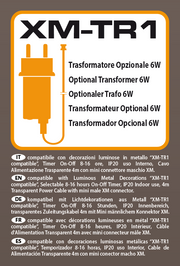 Transformador opcional XM-TR1 para luces navideñas VPM