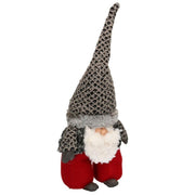 Tope puerta tela gris rojo santa claus cm20x12h61