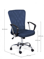 Silla de oficina de tela azul Brisbane