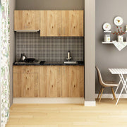 Cocina Isernia 160 roble con electrodomésticos