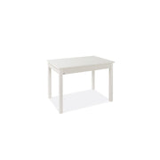 Mesa de comedor extensible Madera enchapada en melamina Fresno Blanco 60x90-120 cm