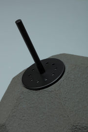 Lámpara de pie pantalla de cartón reciclado negro P34xP34x160h cm