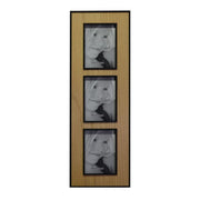 Marco de fotos de pared de madera Budapest rectangular múltiple 3p cm18,5x58x1,5