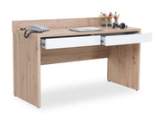 Escritorio con 2 cajones y solapa en la parte superior