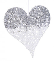 Pendaglio Cuore Glittery Bia 12x