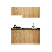 Cocina Isernia 160 roble con electrodomésticos