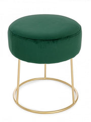 Puf Clarissa oro verde cm 35 x 40 h