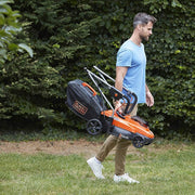 Cortacésped inalámbrico Black & Decker BCMW3318L2-QW con batería doble de 18V