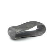 Mesa de centro moderna de piedra gris cm 123 x 60 xh 34