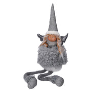 Ángel sentado en tela gris cm23x15h76