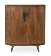 Mueble bar con 2 puertas de madera estilo vintage 90x40x108 cm