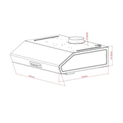 Unidad de campana bajo mueble Samet Tornado 60 de acero inoxidable