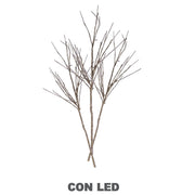Ramas de luz brillo oro plata 72 led blanco cálido cm40x40h100 fuente de alimentación fijado