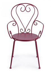Silla apilable con reposabrazos Etienne Bordeaux