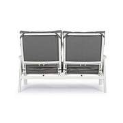 Sofá de exterior reclinable 2 plazas 152x81x98h cm