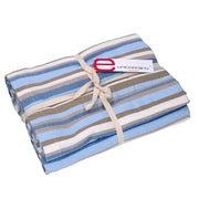 Mantel raya azul fuerza aérea teñida en hilo cm140x240