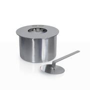 Quemador redondo por chimenea en bioetanol de acero inoxidable 1.5 lt d.17 cm