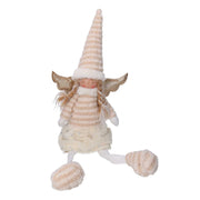 Ángel en tela oro blanco cm23x12h65