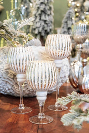 Set de 2 Velas 1P Sheila Cáliz de Plata