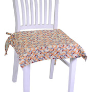 Cojín para silla óptico cuadrado burdeos cm40x40h4