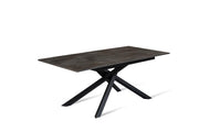 Mesa extensible cemento gris - negro 90 cm x 140- 190 cm H. 76 cm