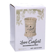 Muñeco de nieve de resina con bola led blanca cm31,5x20,5h41