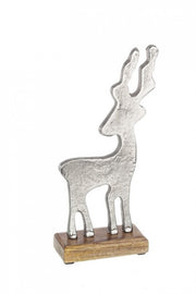 2x Renna Morwel Argento S - Adorno navideño plateado