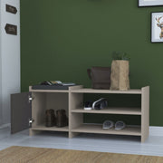 Scarpiera Antracita con Color Light Mocha 44x100x35 cm