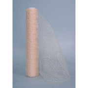 Rollo de red para adornos y cestas navideñas Marfil 30x500 cm